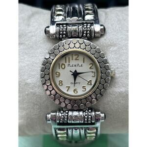 Peck & Peck Two Toned Women’s Cuff Watch